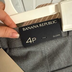 Banana Republic Gray Herringbone Pants brand new